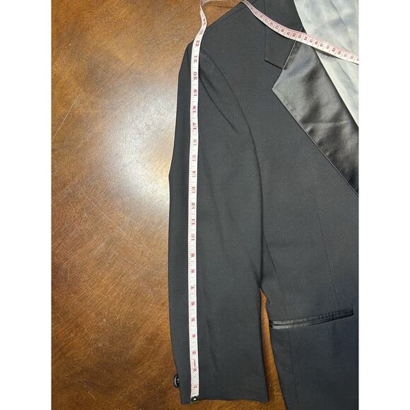 VTG Designer Christian Dior Monsieur Paris New York Suit Jacket Tuxedo Sz Medium - Picture 10 of 15